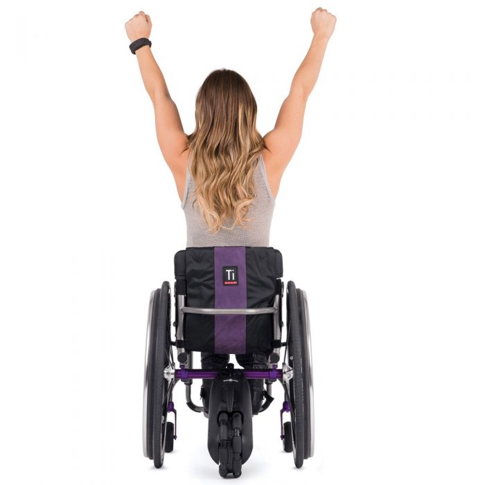 Smartdrive on wheelchair - rear view