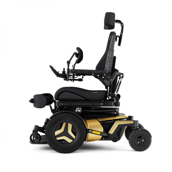 Permobil F5 VS power wheelchair - side view