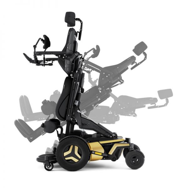Permobil F5 VS power wheelchair in standing position