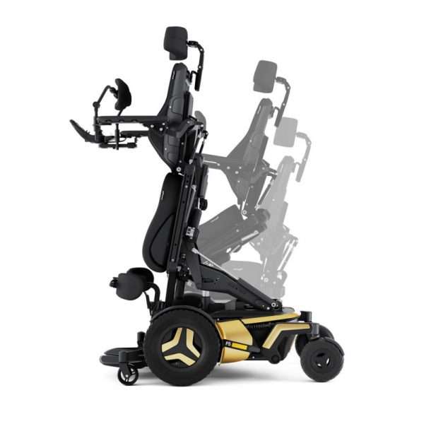 Permobil F5 VS power wheelchair - side view
