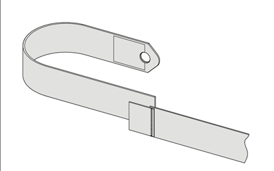 Bodypoint Universal Elastic Strap Extension how to fit diagram