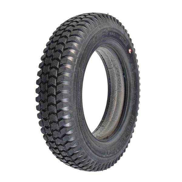 Solid black tyre