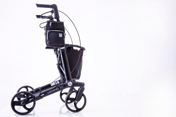 Quokka Vertical bag - black - on walking frame