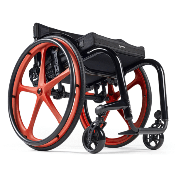 Ki Mobility Rogue 2 with red mag wheels