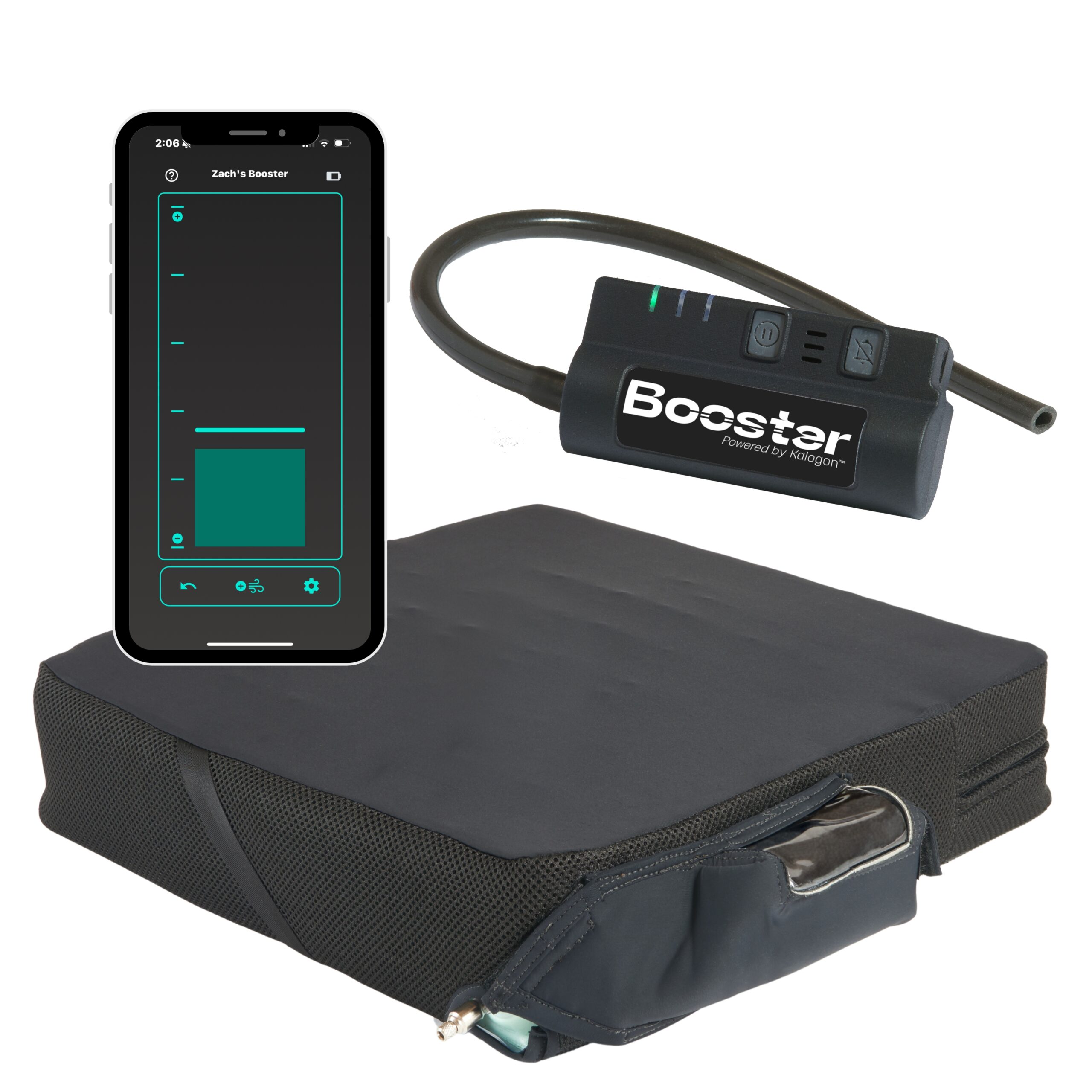 Booster with cushion & app