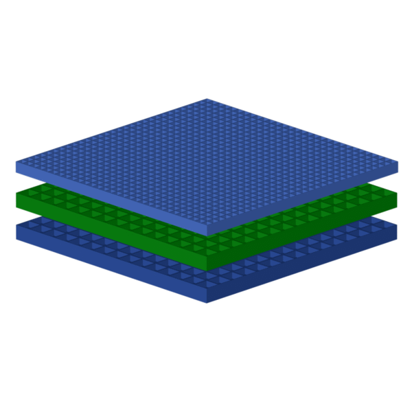 Geo-Matrix Silver cushion - expanded view