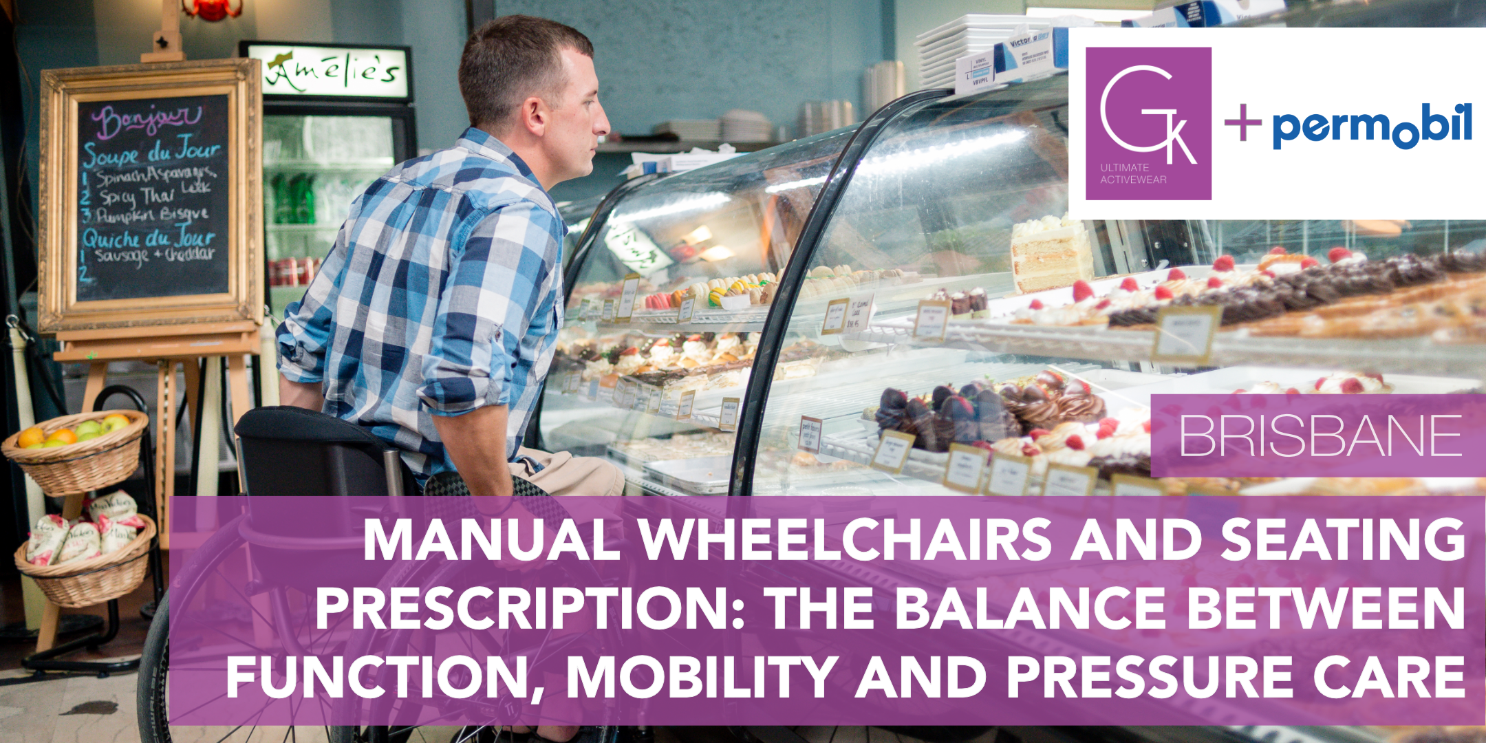 Manual Wheelchairs and Seating Prescription. The balance between function, mobility and pressure care - Brisbane